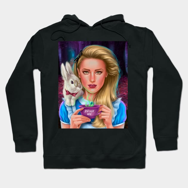 Alice in Wonderland Hoodie by helen_morgun